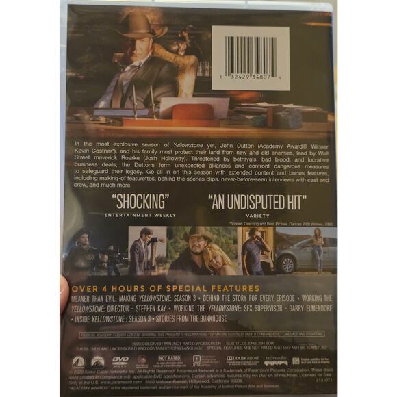 Yellowstone Season 3 DVD Collection - Picture 2 of 5